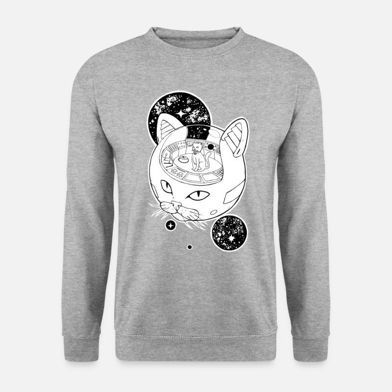 Space Emperor Cat - Unisex Sweatshirt - salt & pepper