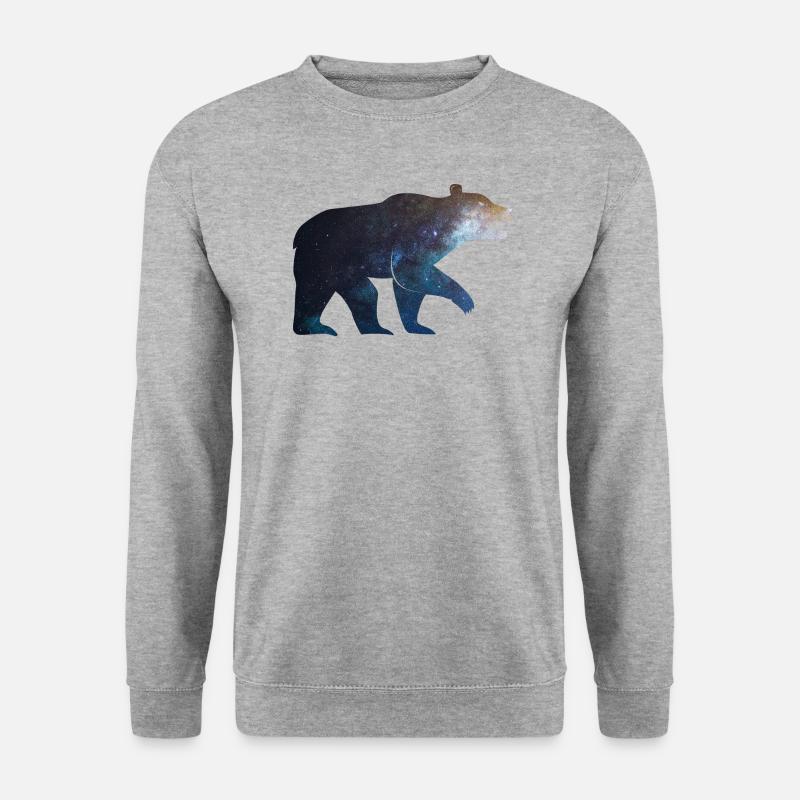 Bear Starlight - Unisex Pullover - Weißgrau meliert