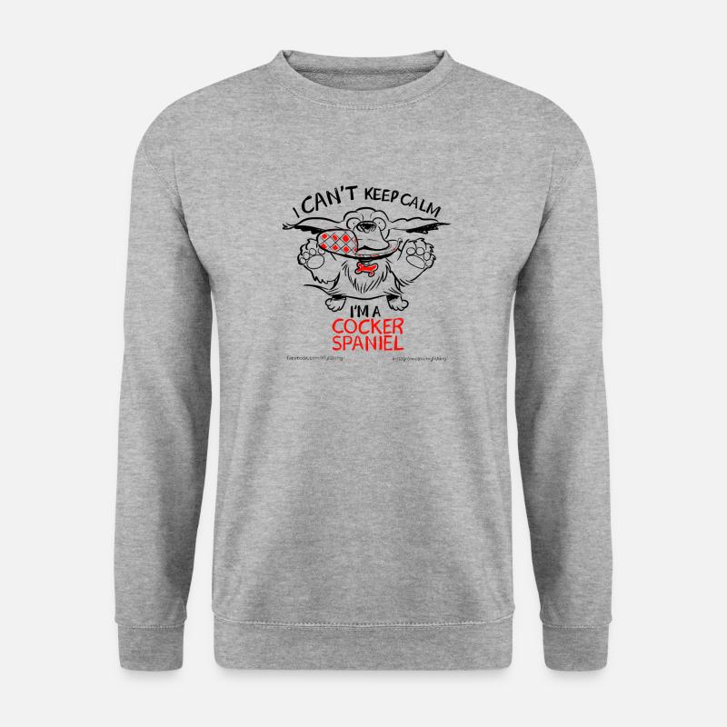Humor-style graphics by cocker spaniel that - Unisex Sweatshirt - salt & pepper