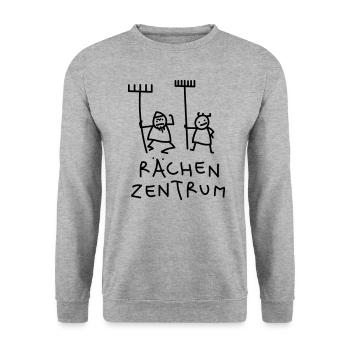 Lustige Gärtner - Unisex Pullover - Weißgrau meliert - Vorne - Alina (178cm) & Michal (187cm)