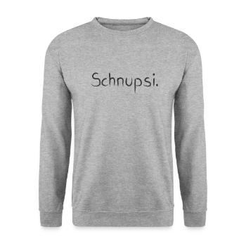 SCHNUPSI - Unisex Sweatshirt - salt & pepper - Front - Alina (178cm) & Michal (187cm)