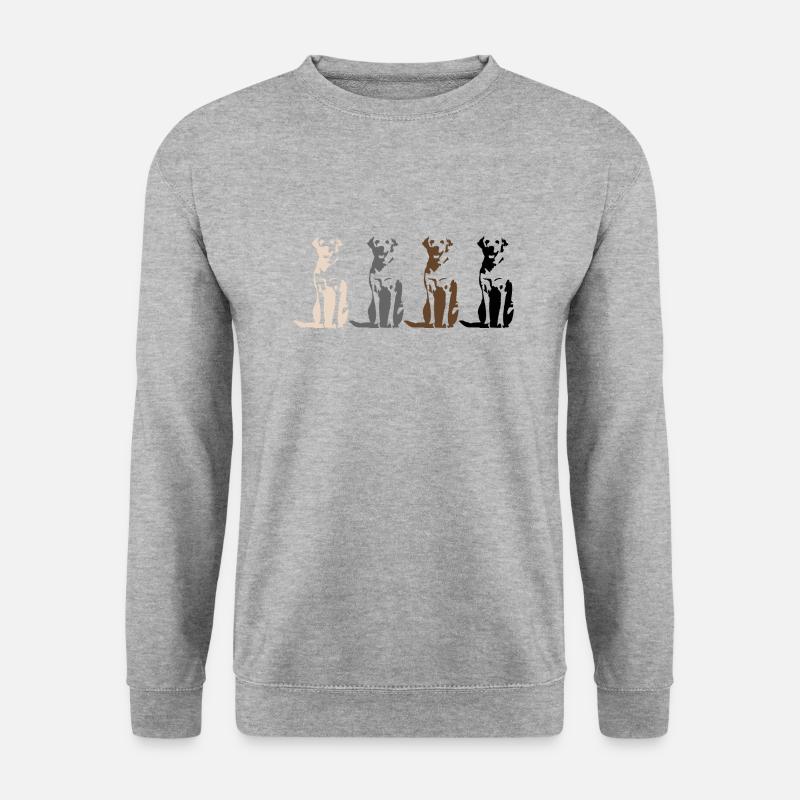 Labrador Retriever - Unisex Pullover - Weißgrau meliert