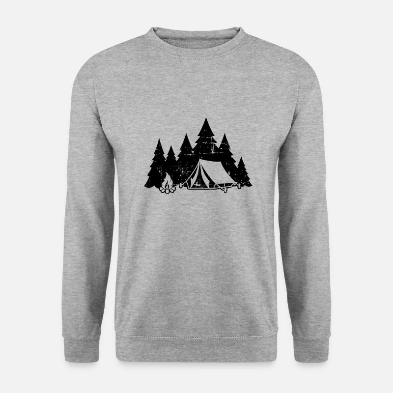 camping - Sweat-shirt Unisexe - gris chiné