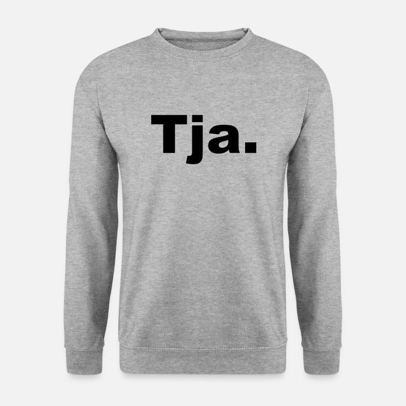 Tja - Unisex Pullover - Weißgrau meliert
