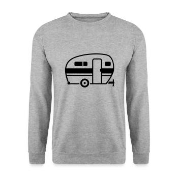 Caravane - Sweat-shirt Unisexe - gris chiné - Devant - Alina (178cm) & Michal (187cm)