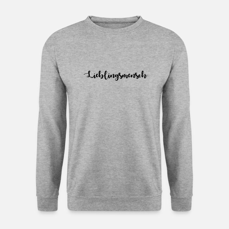 Lieblingsmensch - Unisex Pullover - Weißgrau meliert