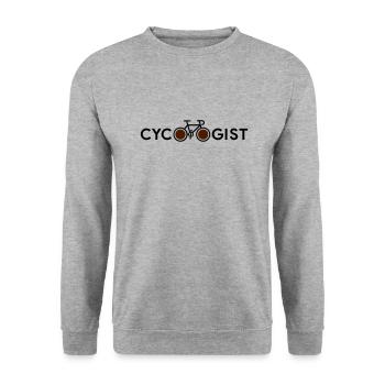 cycologist - Unisex Pullover - Weißgrau meliert - Vorne - Alina (178cm) & Michal (187cm)