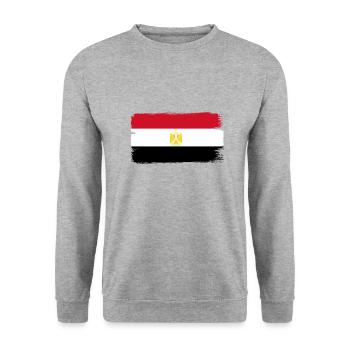 Egypte Drapeau Hurghada Afrique Drapeau égyptien - Sweat-shirt Unisexe - gris chiné - Devant - Alina (178cm) & Michal (187cm)