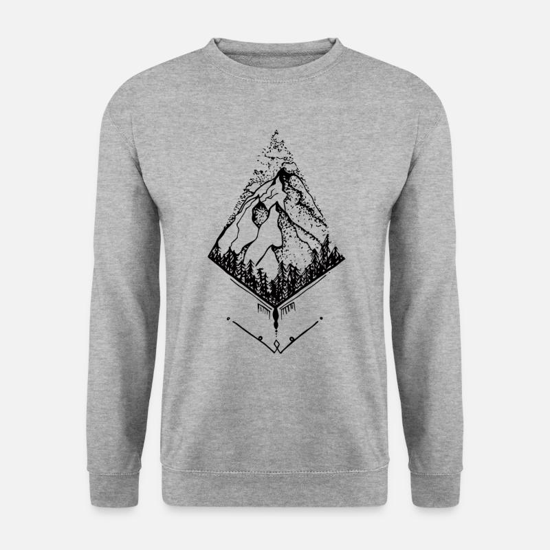 Sky High Mountain - Unisex Sweatshirt - salt & pepper