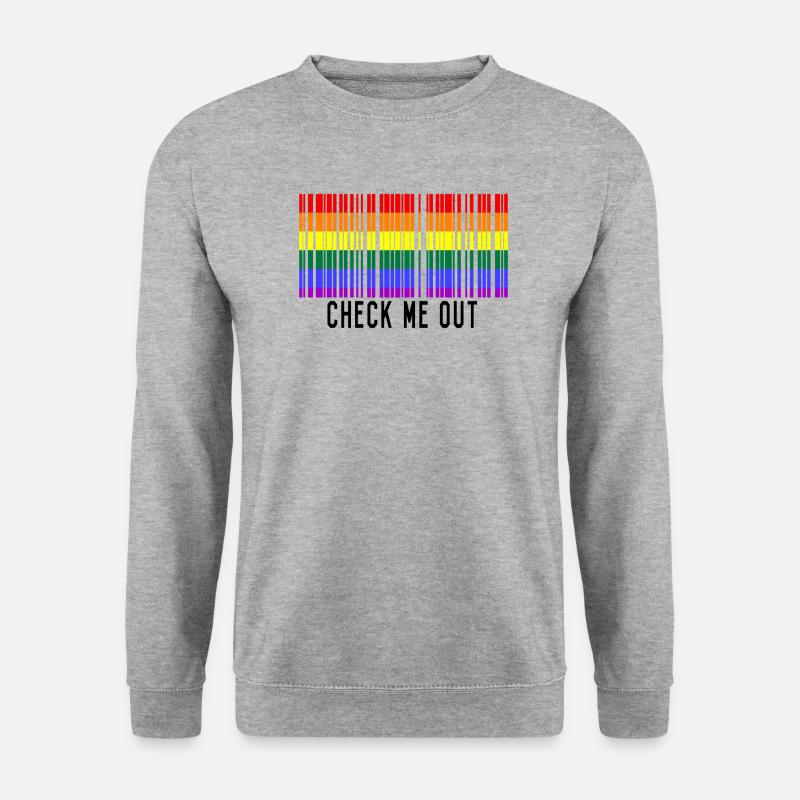 Gay Pride - Unisex Pullover - Weißgrau meliert