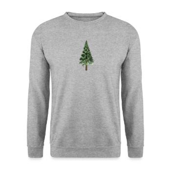 Christmas tree - Sweat-shirt Unisexe - gris chiné - Devant - Alina (178cm) & Michal (187cm)