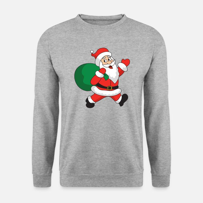Weihnachten - Unisex Pullover - Weißgrau meliert
