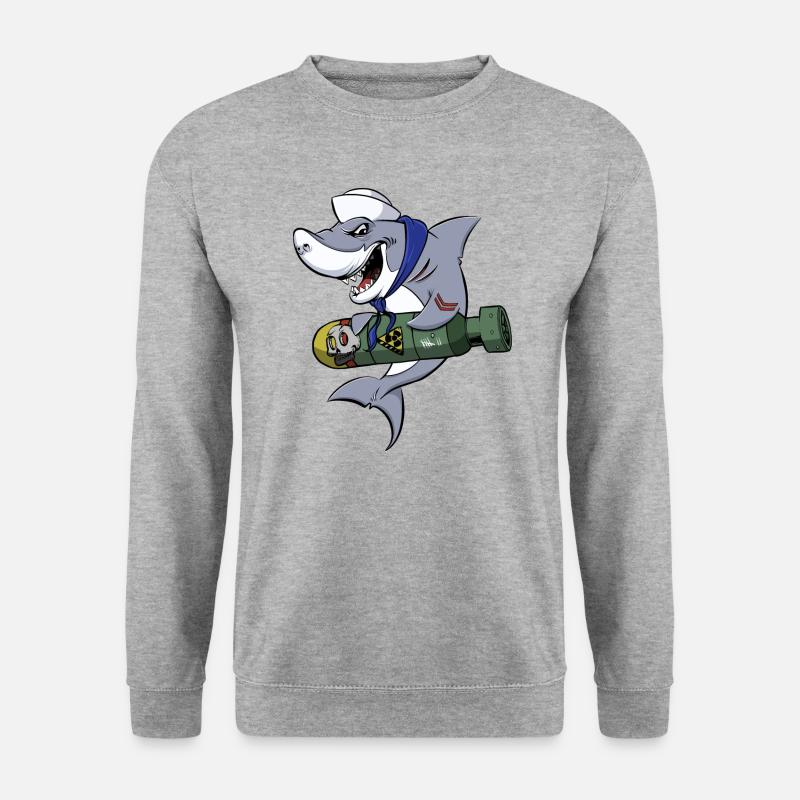 Requin marin torpille - Sweat-shirt Unisexe - gris chiné