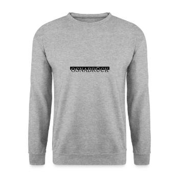 Osnabrück - Unisex Pullover - Weißgrau meliert - Vorne - Alina (178cm) & Michal (187cm)