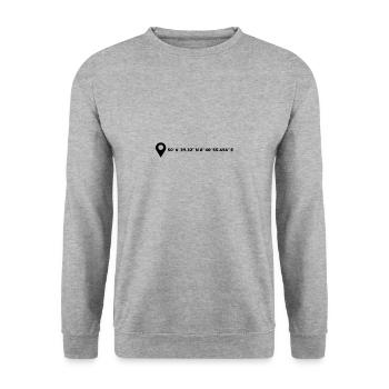 Frankfurt am Main coordinates - Unisex Sweatshirt - salt & pepper - Front - Alina (178cm) & Michal (187cm)