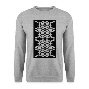 Neuer Stil - Unisex Pullover - Weißgrau meliert - Vorne - Alina (178cm) & Michal (187cm)