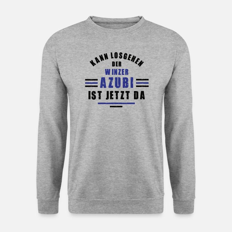 Azubi Winzer Lehre Ausbildung Winzerausbildung - Unisex Pullover - Weißgrau meliert