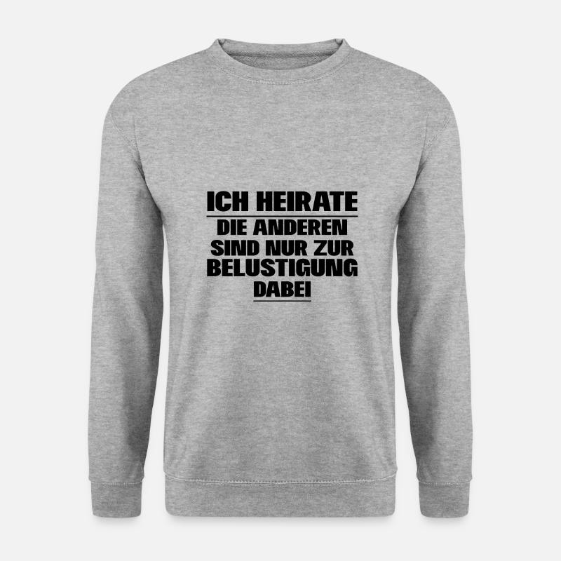 Junggesellenabschied - Unisex Pullover - Weißgrau meliert