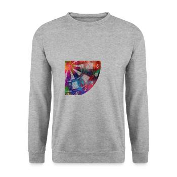 darts sport article #darts #sport - Unisex Sweatshirt - salt & pepper - Front - Alina (178cm) & Michal (187cm)