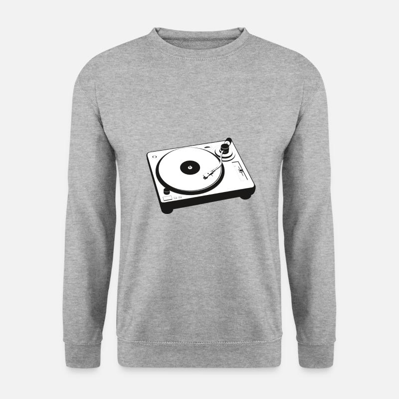 DJ Turntables Turntable Techno - Unisex Sweatshirt - salt & pepper