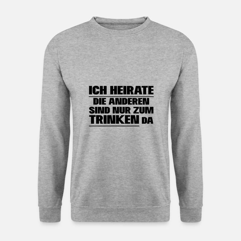 Junggesellenabschied - Unisex Pullover - Weißgrau meliert