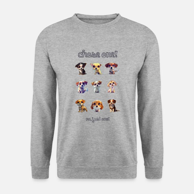Chose one 2 - Unisex Pullover - Weißgrau meliert