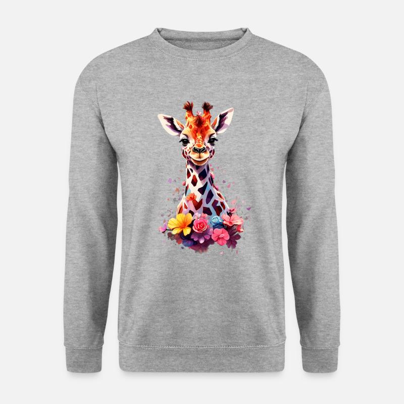 Giraffe V1 24 04 - Unisex Sweatshirt - salt & pepper