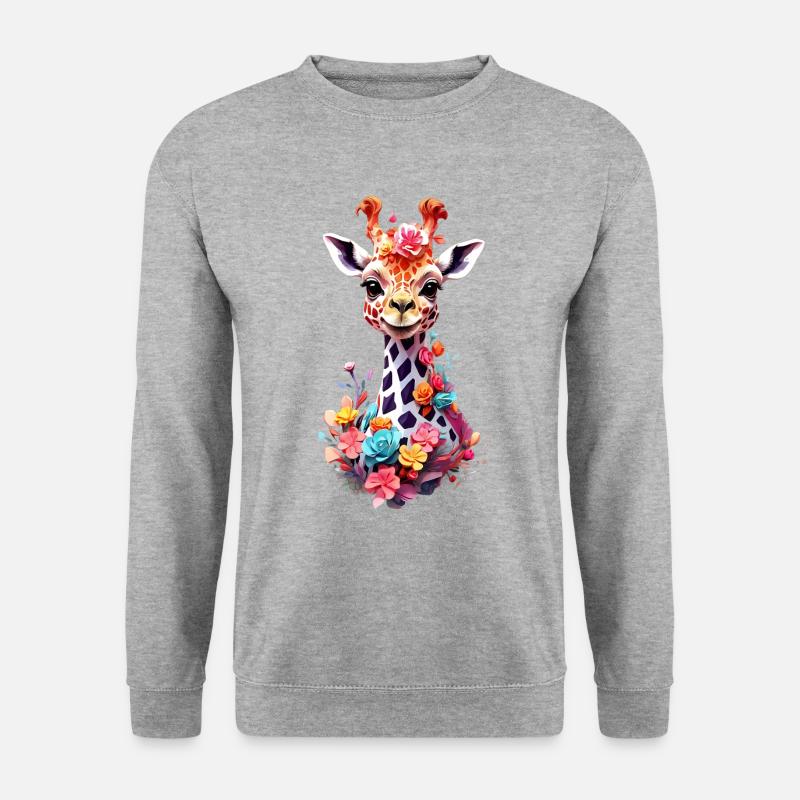 Giraffe V1 24 08 - Unisex Sweatshirt - salt & pepper