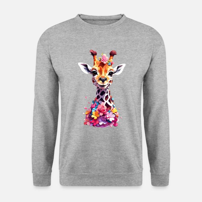 Giraffe V1 24 23 - Unisex Sweatshirt - salt & pepper