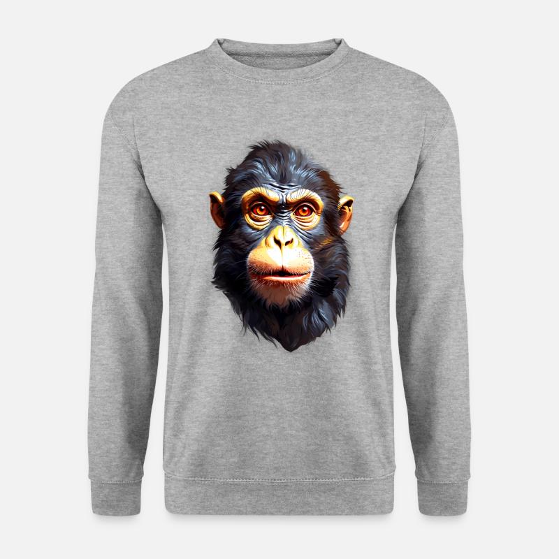 Monkey Monkey V24 09 - Unisex Sweatshirt - salt & pepper