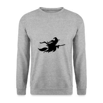 Sorcière - Sweat-shirt Unisexe - gris chiné - Devant - Alina (178cm) & Michal (187cm)