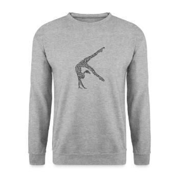 Gymnastics - Premium Design - Unisex Pullover - Weißgrau meliert - Vorne - Alina (178cm) & Michal (187cm)