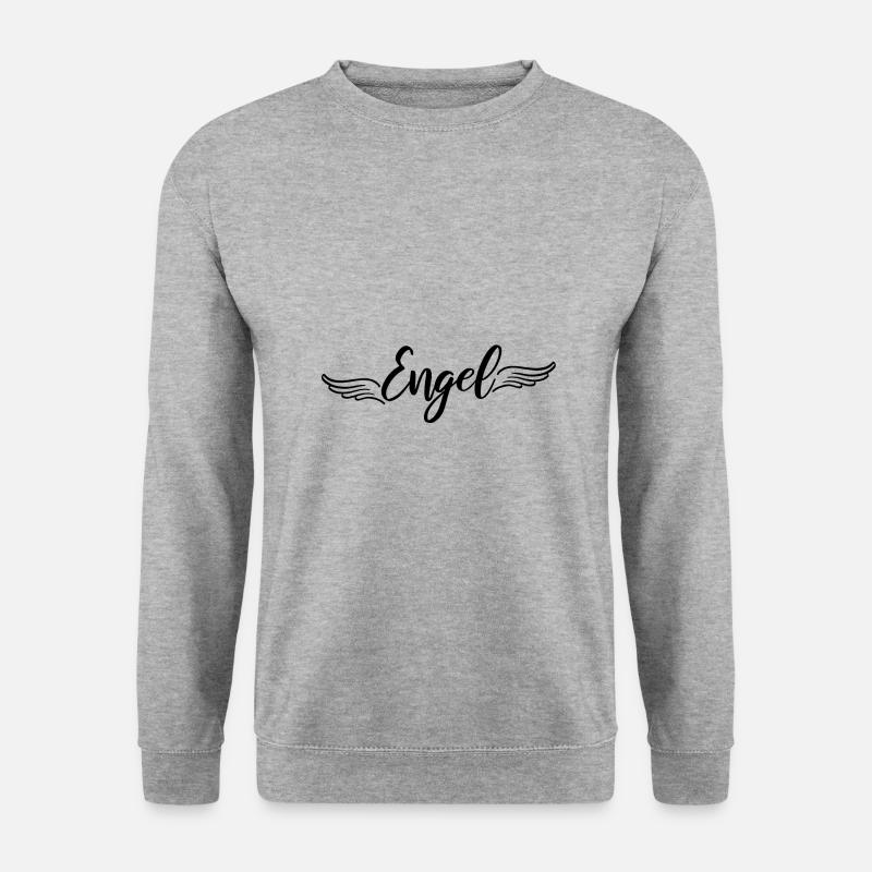 Engel - Unisex Pullover - Weißgrau meliert