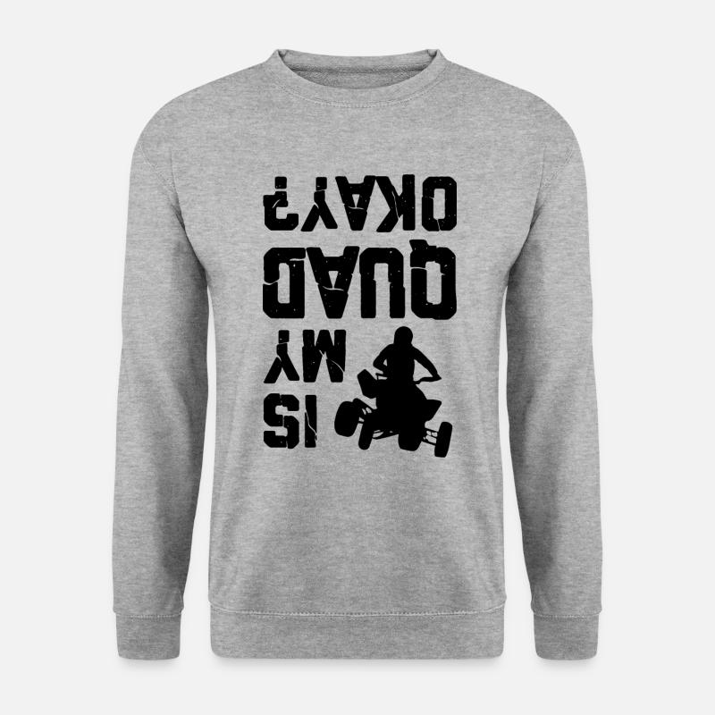 Quad Racer Quadfahrer - Unisex Pullover - Weißgrau meliert