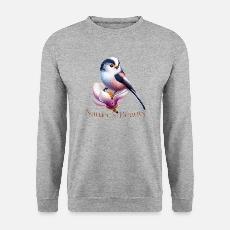 Meise Nature's Beauty - Unisex Pullover - Weißgrau meliert