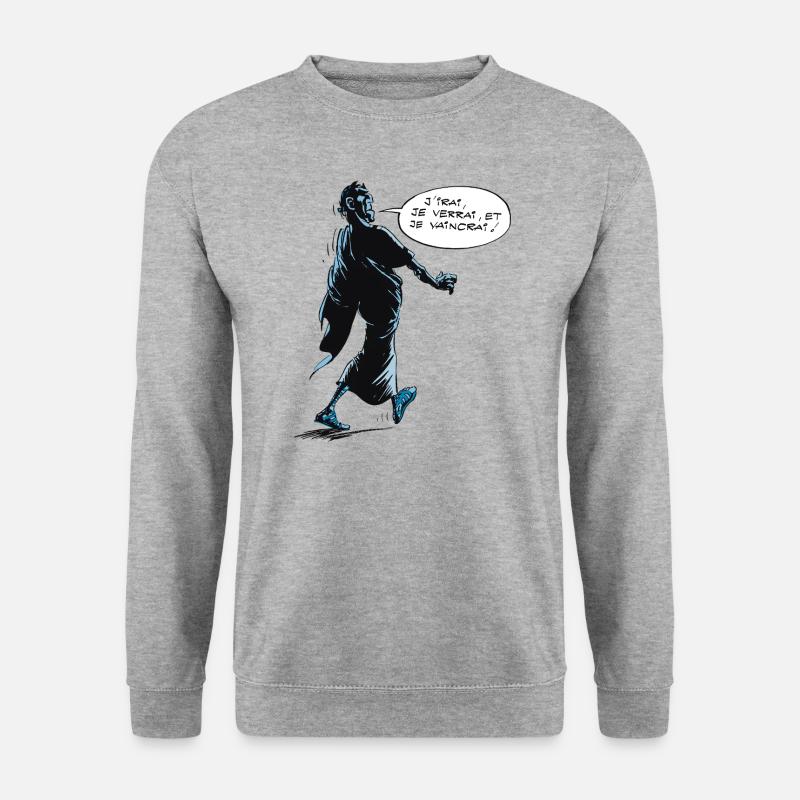 Asterix & Obelix - César veni vidi vici - Unisex Pullover - Weißgrau meliert