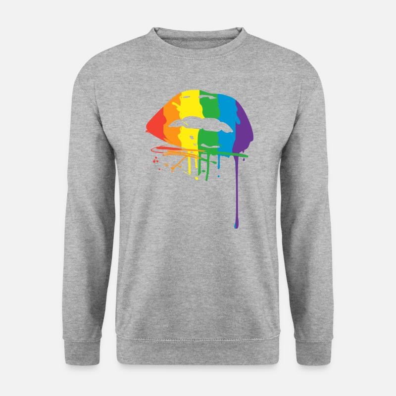 LGBT Lips - Unisex Sweatshirt - salt & pepper