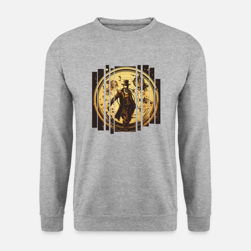 Design Zeitlos - Unisex Pullover - Weißgrau meliert