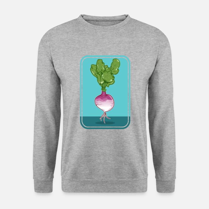 Turnip - Unisex Pullover - Weißgrau meliert