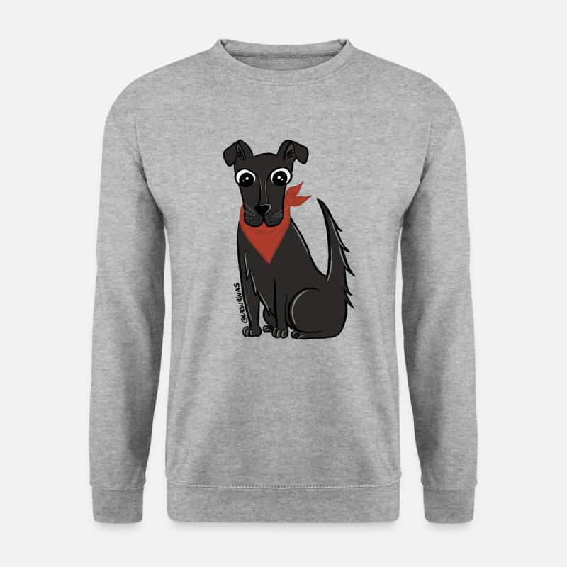 Negro Matapaco - Unisex Pullover - Weißgrau meliert