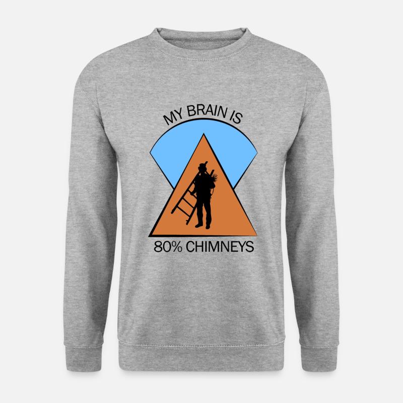 Schornsteinfeger Schlotfeger - Unisex Pullover - Weißgrau meliert