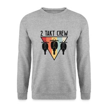 Scooter scooter moped - Unisex Sweatshirt - salt & pepper - Front - Alina (178cm) & Michal (187cm)
