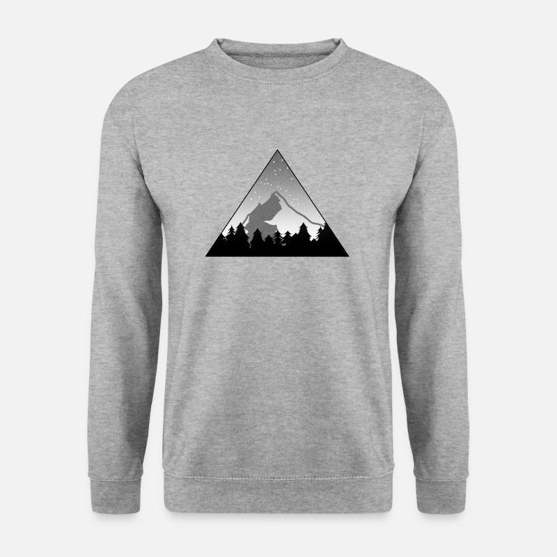 Forest Mountains Stars Tree - Unisex Sweatshirt - salt & pepper
