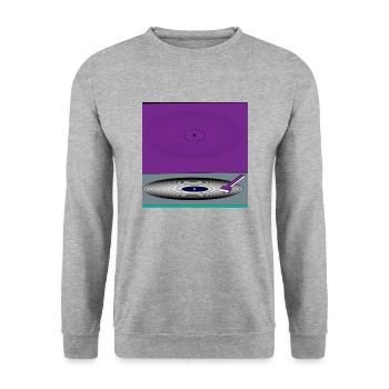 DJ Setz - Cover - Unisex Pullover - Weißgrau meliert - Vorne - Alina (178cm) & Michal (187cm)
