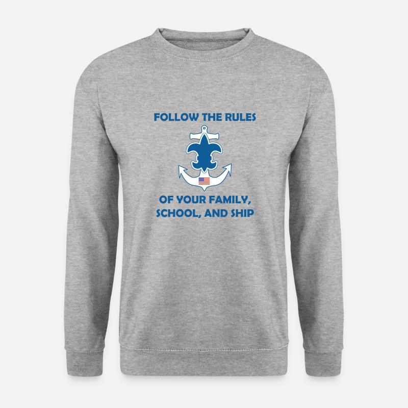 Seepfadfindergesetz Gelübde - Unisex Pullover - Weißgrau meliert
