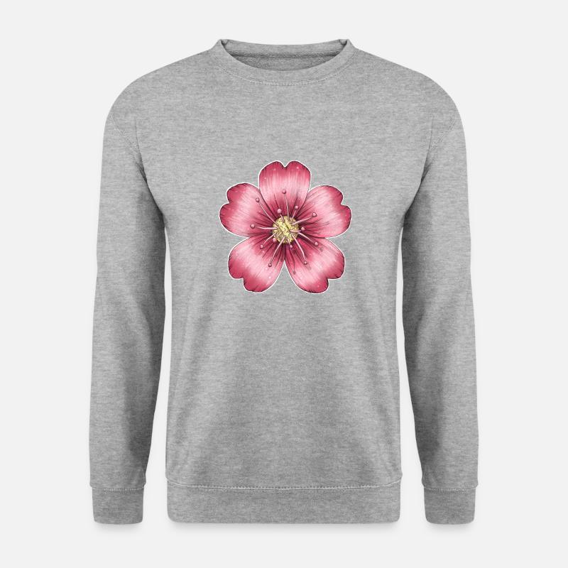 Dark pink flower - Unisex Sweatshirt - salt & pepper