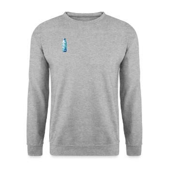 Bouteille d’eau Polygon - Sweat-shirt Unisexe - gris chiné - Devant - Alina (178cm) & Michal (187cm)