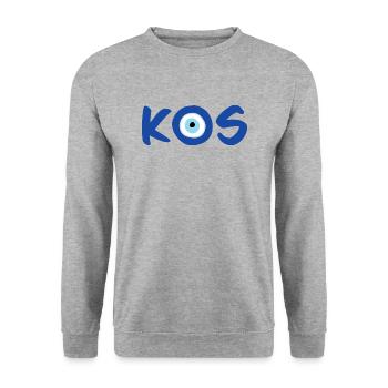Nazar - Kos - Unisex Sweatshirt - salt & pepper - Front - Alina (178cm) & Michal (187cm)