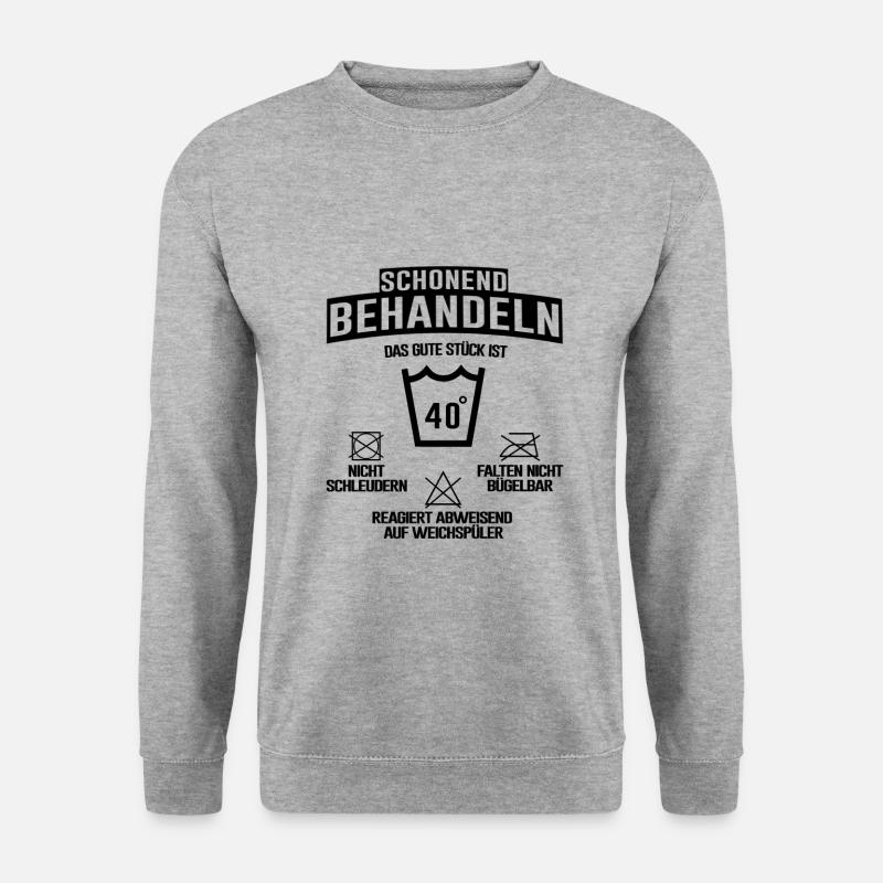 40. Geburtstag Feiern Familie Lustiger Spruch - Unisex Pullover - Weißgrau meliert