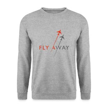 S’envoler - Sweat-shirt Unisexe - gris chiné - Devant - Alina (178cm) & Michal (187cm)